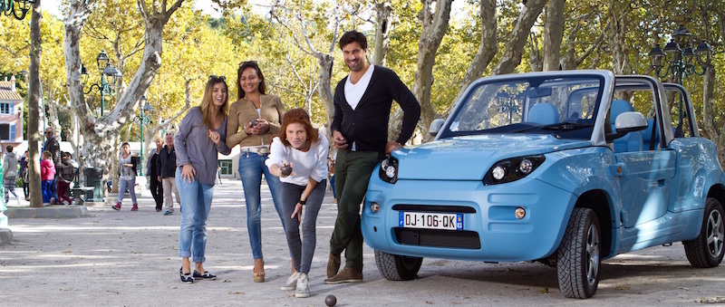 La BLUESUMMER, cabriolet 4 posti 100% elettrica del gruppo Bollorè distribuita da Citroën in Francia