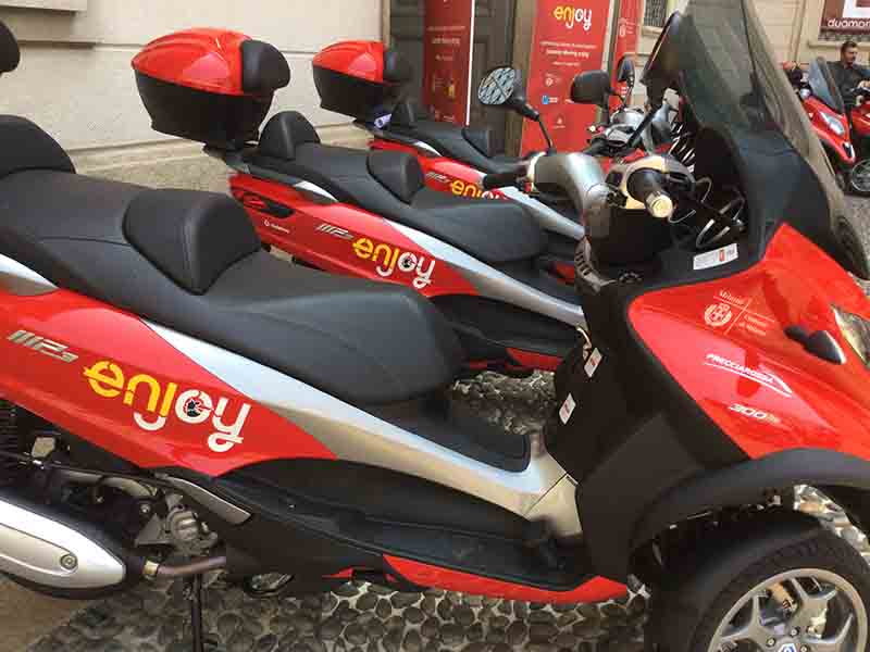 Milano: arriva anche lo scooter sharing targato Enjoy Milano: arriva anche lo scooter sharing targato Enjoy