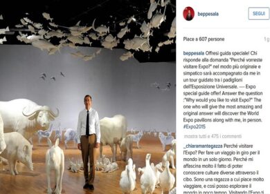 Expo, Sala si offre come guida su Instagram
