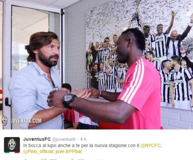 Juventus al lavoro in ritiro e… torna Pirlo