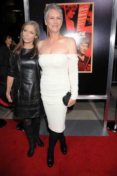 Jamie Lee Curtis in incognita. Alla festa come Vega Street Fighter