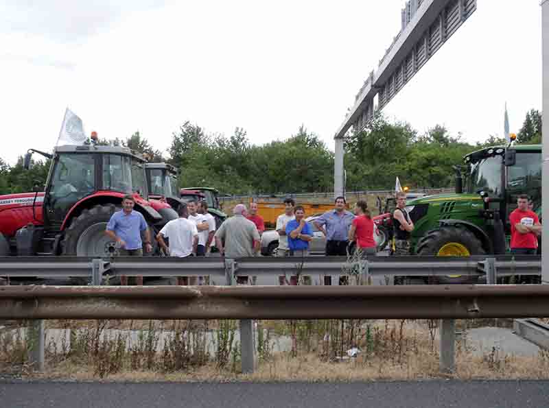 Francia, agricoltori bloccano merci da Germania e Spagna. Foto Francia, agricoltori bloccano merci da Germania e Spagna. Foto