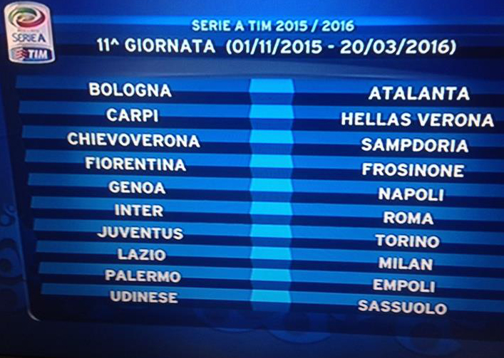 Calendario serie A: Inter-Milan alla 3°, Inter-Juve all’8° e poi… Calendario serie A: Inter-Milan alla 3°, Inter-Juve all’8° e poi…