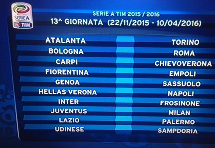 Calendario serie A: Inter-Milan alla 3°, Inter-Juve all’8° e poi… Calendario serie A: Inter-Milan alla 3°, Inter-Juve all’8° e poi…