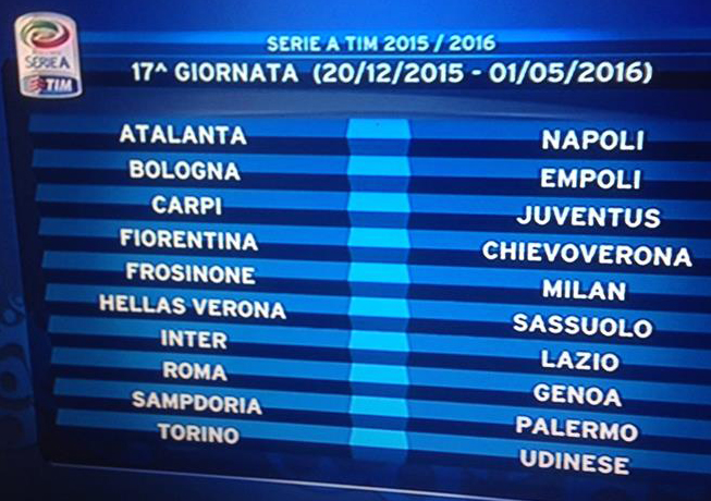 Calendario serie A: Inter-Milan alla 3°, Inter-Juve all’8° e poi… Calendario serie A: Inter-Milan alla 3°, Inter-Juve all’8° e poi…