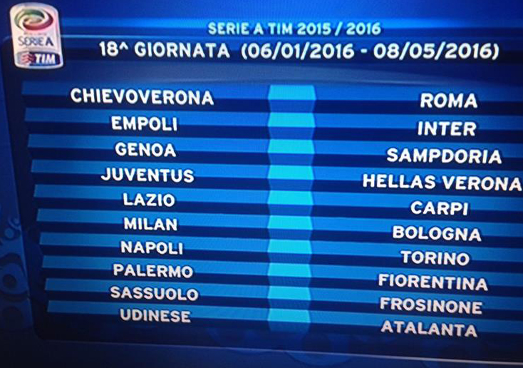 Calendario serie A: Inter-Milan alla 3°, Inter-Juve all’8° e poi… Calendario serie A: Inter-Milan alla 3°, Inter-Juve all’8° e poi…