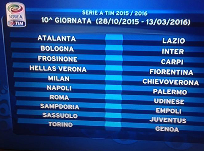Calendario serie A: Inter-Milan alla 3°, Inter-Juve all’8° e poi… Calendario serie A: Inter-Milan alla 3°, Inter-Juve all’8° e poi…
