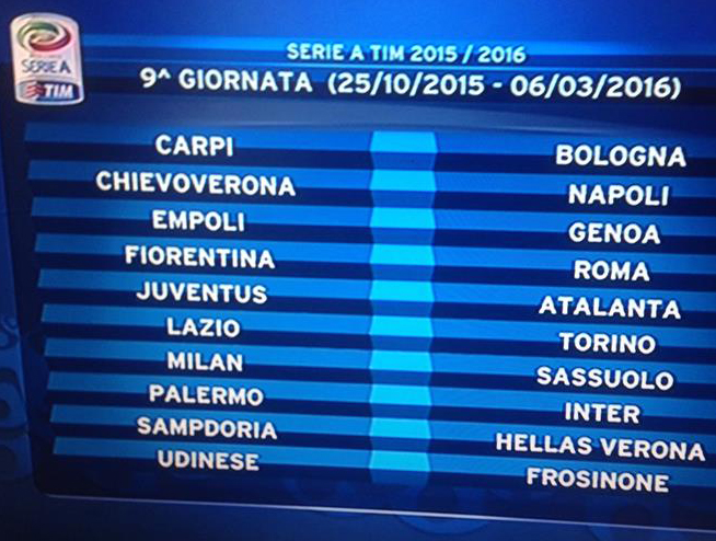 Calendario serie A: Inter-Milan alla 3°, Inter-Juve all’8° e poi… Calendario serie A: Inter-Milan alla 3°, Inter-Juve all’8° e poi…