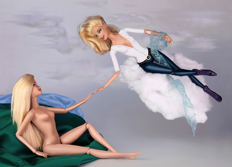 La Barbie riscrive la storia della pittura La Barbie riscrive la storia della pittura