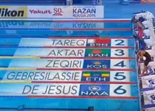 Alzain Tarek fa i Mondiali di nuoto a 10 anni: esplodono le polemiche Alzain Tarek fa i Mondiali di nuoto a 10 anni: esplodono le polemiche