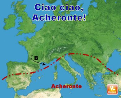 Previsioni meteo, Acheronte abbandona l’Italia: temporali in arrivo