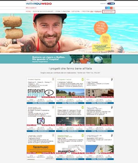Crowdfunding, 8 progetti in goal grazie a “withyouwedo” di Tim Crowdfunding, 8 progetti in goal grazie a “withyouwedo” di Tim