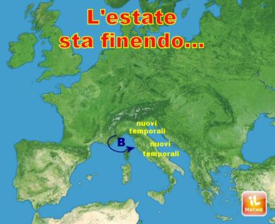 Previsioni meteo, l’estate è finita. Crollano le temperature