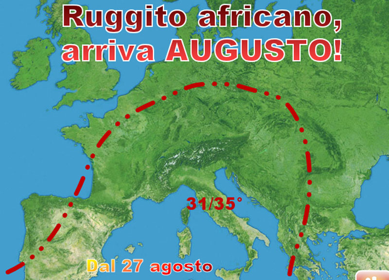 Arriva il terribile Augusto, fine agosto di caldo mortale Arriva il terribile Augusto, fine agosto di caldo mortale