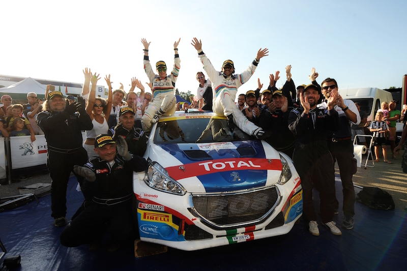 Paolo Andreucci con la sua fidata Peugeot 208 T16 conquistano il Campionato Italiano Rally 2015