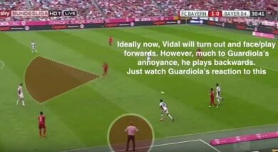 Bayern Monaco, Pep Guardiola si arrabbia con Vidal. Video
