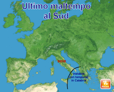 Previsioni meteo, ultimi nubifragi in Calabria