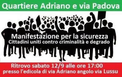 Allarme sicurezza in periferia, grande manifestazione dei cittadini