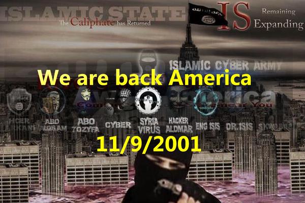 #AmericaUnderHacks: l’Isis festeggia l’11 settembre