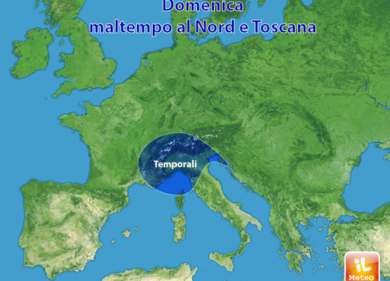 Meteo/ Nel weekend rischio nubifragi al Nord e in Toscana, poi…
