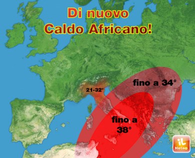 Previsioni meteo, al Sud in arrivo caldo africano e 38 gradi