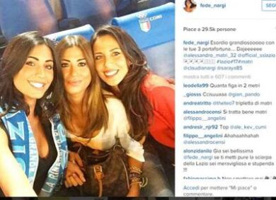 Matri favola Lazio: entra e fa doppietta. La Nargi esulta: “Dajeeeee”