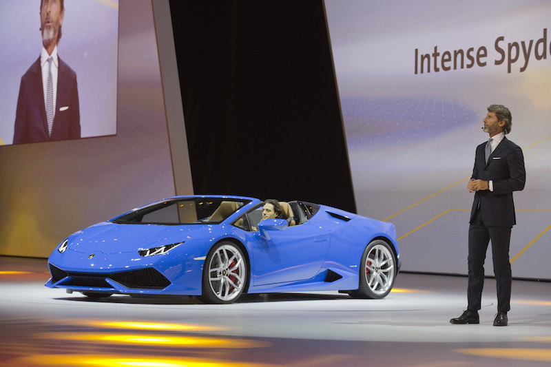 Francoforte 2015: Lamborghini Huracán LP 610-4 Spyder, 610CV velocità massima di 324 km/h