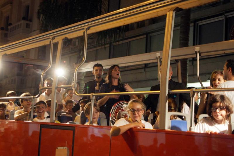 Pennetta, che show di Flavia alla festa nella sua Brindisi. Le foto Pennetta, che show di Flavia alla festa nella sua Brindisi. Le foto