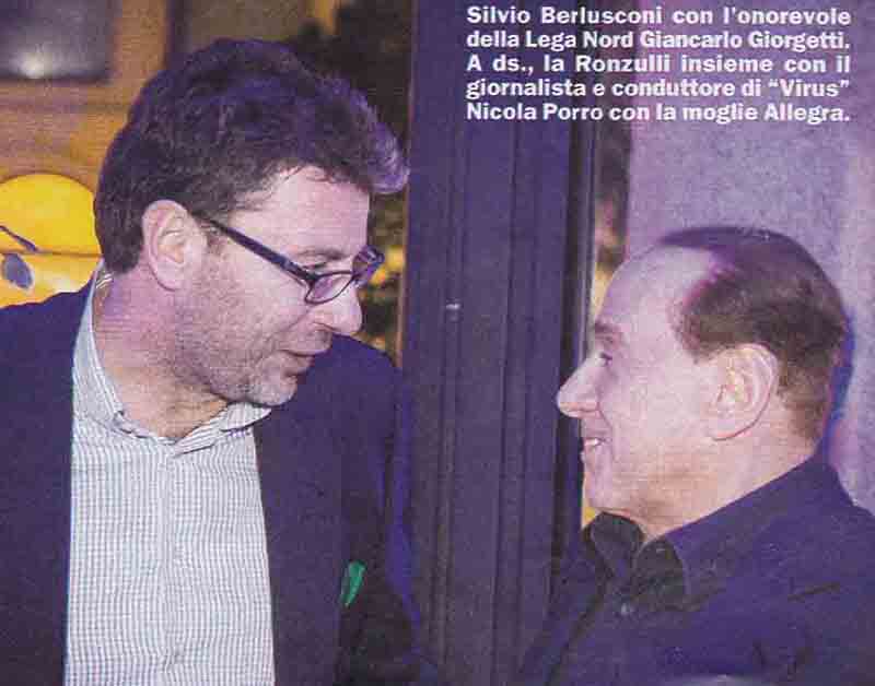 Berlusconi irriconoscibile a pranzo con la Pascale. E la Ronzulli…