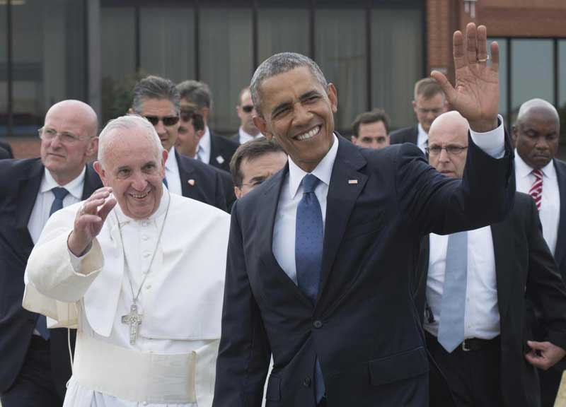 Papa Francesco è alla Casa Bianca. “Sono qui come figlio di emigranti” Papa Francesco è alla Casa Bianca. “Sono qui come figlio di emigranti”