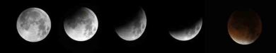 Eclissi di luna incanta (mezza) Terra