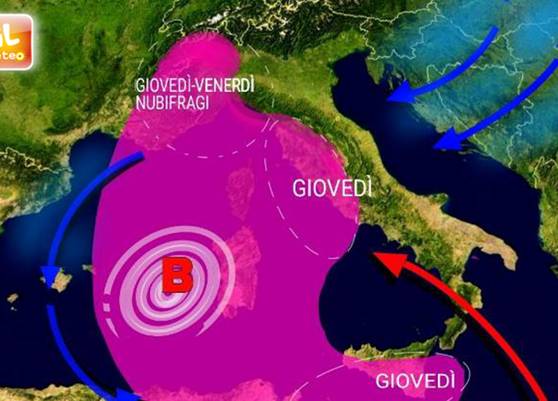 Maltempo, ciclone mediterraneo su Sardegna e Lazio Maltempo, ciclone mediterraneo su Sardegna e Lazio