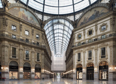 Galleria Vittorio Emanuele, a Hugo Boss gli spazi “cielo-terra”