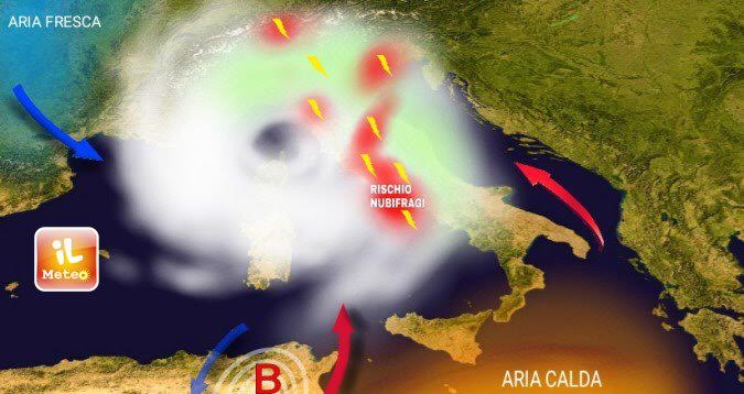 Previsioni meteo/ Ciclone forza 1 in azione, maltempo al Centro-Nord Previsioni meteo/ Ciclone forza 1 in azione, maltempo al Centro-Nord