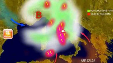Previsioni meteo/ Maltempo sull’Italia: nubifragi e allagamenti