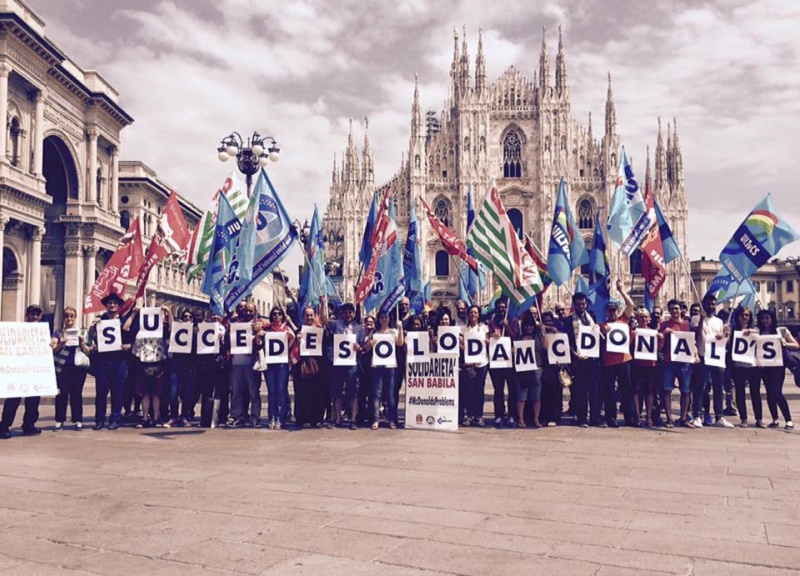 McDonald’s: presidio contro il licenziamento dei rappresentanti sindacali McDonald’s: presidio contro il licenziamento dei rappresentanti sindacali
