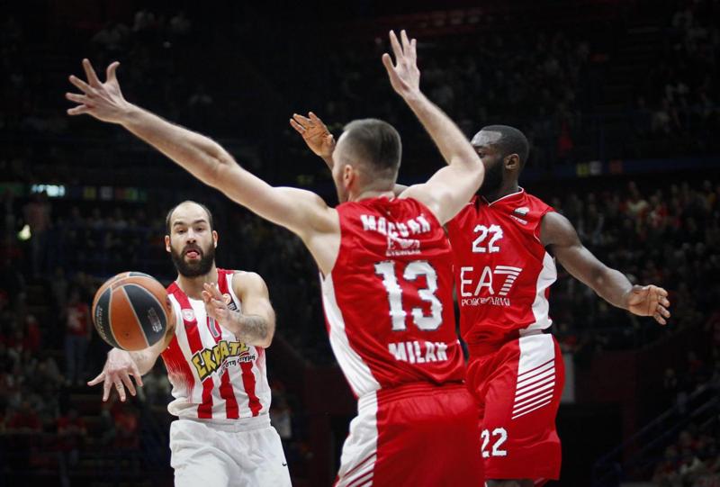 Gentile super: trascina l’Olimpia Milano, ma Spanoulis gela il Forum