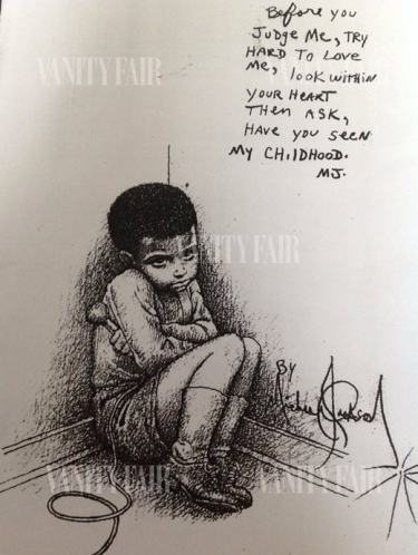 Michael Jackson spunta un disegno inedito sulla sua infanzia