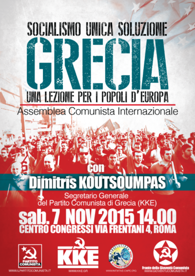 Grecia, a Roma la “lezione” del leader dei comunisti