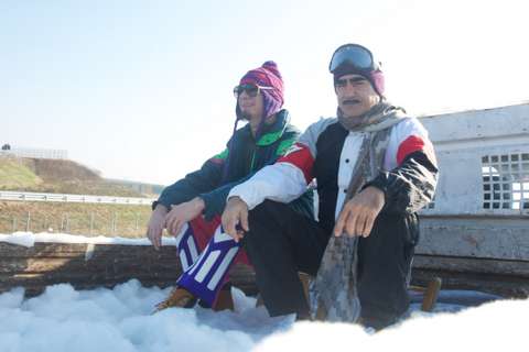 J-Ax ed Elio, video da record su una strada Teem. FOTO GALLERY