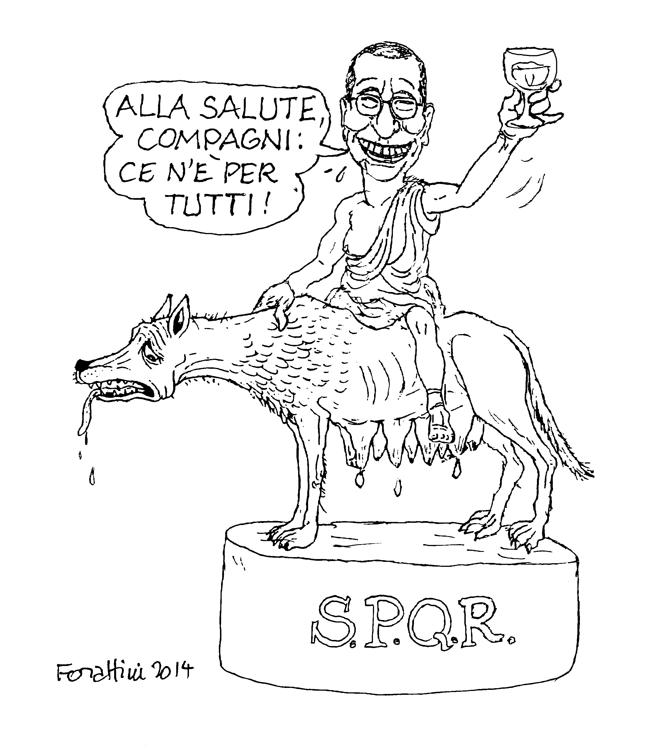 L’Italia di Forattini va all’asta L’Italia di Forattini va all’asta