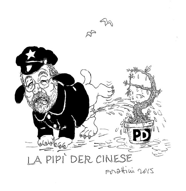 L’Italia di Forattini va all’asta L’Italia di Forattini va all’asta