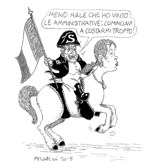 L’Italia di Forattini va all’asta L’Italia di Forattini va all’asta