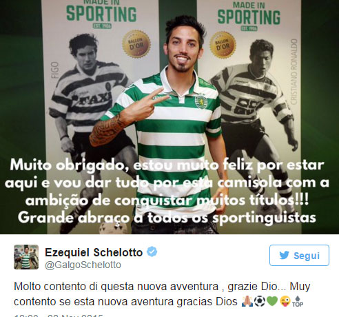 Schelotto, l’ex Inter allo Sporting Lisbona con clausola da 45 milioni Schelotto, l’ex Inter allo Sporting Lisbona con clausola da 45 milioni