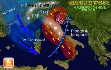 Previsioni meteo, Attila invade l’Italia: crollo termico di 15 gradi