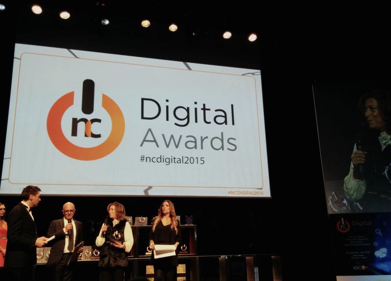 NC Digital Award 2015, Y&R/VML e Vicky Gitto fanno il pieno