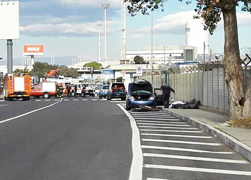 Fiumicino, allarme bomba. Fatta esplodere un’auto