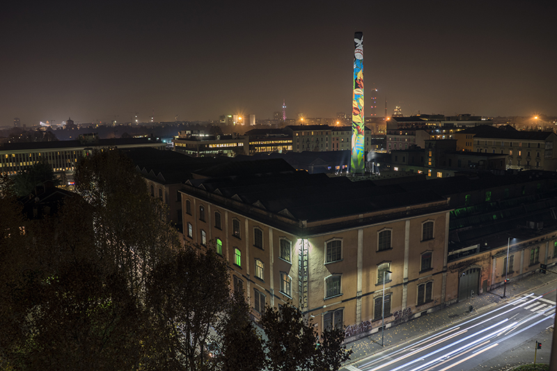Branca cambia la skyline di Milano col murale più alto d’Italia. FOTO