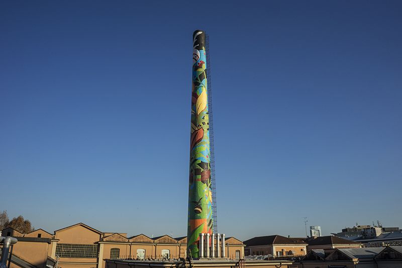 Branca cambia la skyline di Milano col murale più alto d’Italia. FOTO