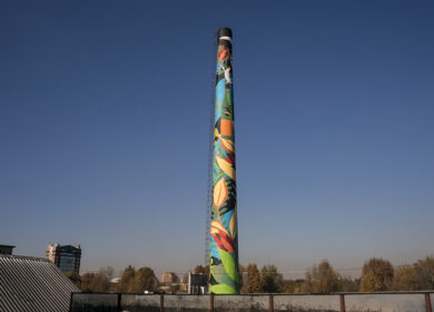 Branca cambia la skyline di Milano col murale più alto d’Italia. FOTO